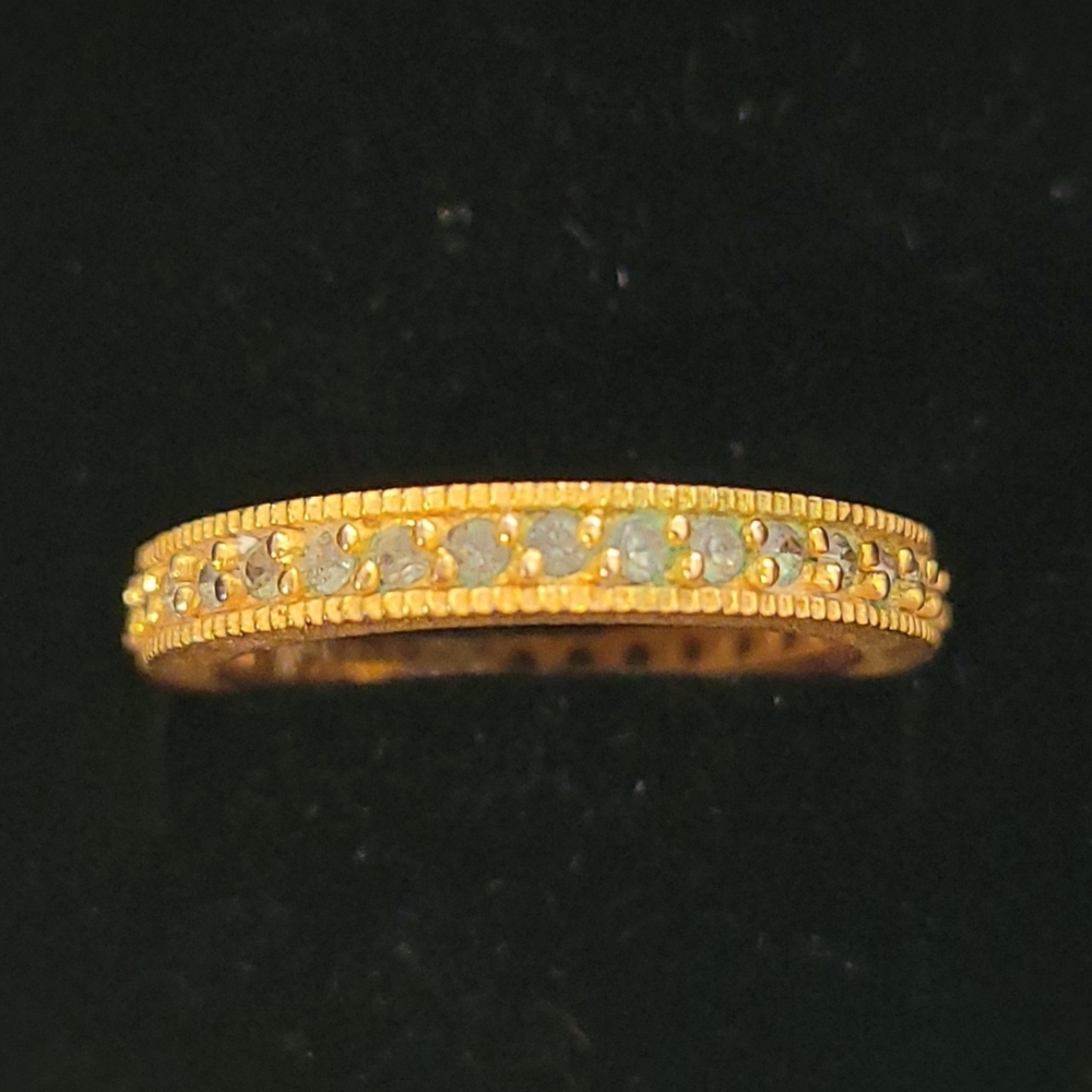 18kt Gold over Sterling Silver Stackable Ring